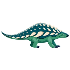 Nodosaurus Dinosaur Transparent Sticker